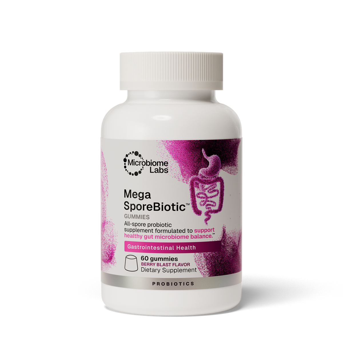 Microbiome Labs MegaSporeBiotic Gummies — 60 gummies product packaging