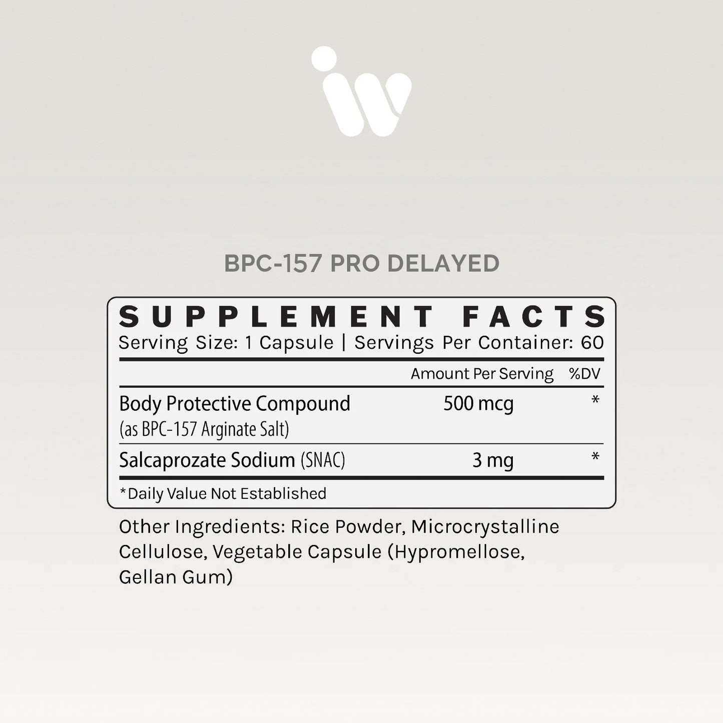 BPC-157 DELAYED PRO - 500MCG | InfiniWell