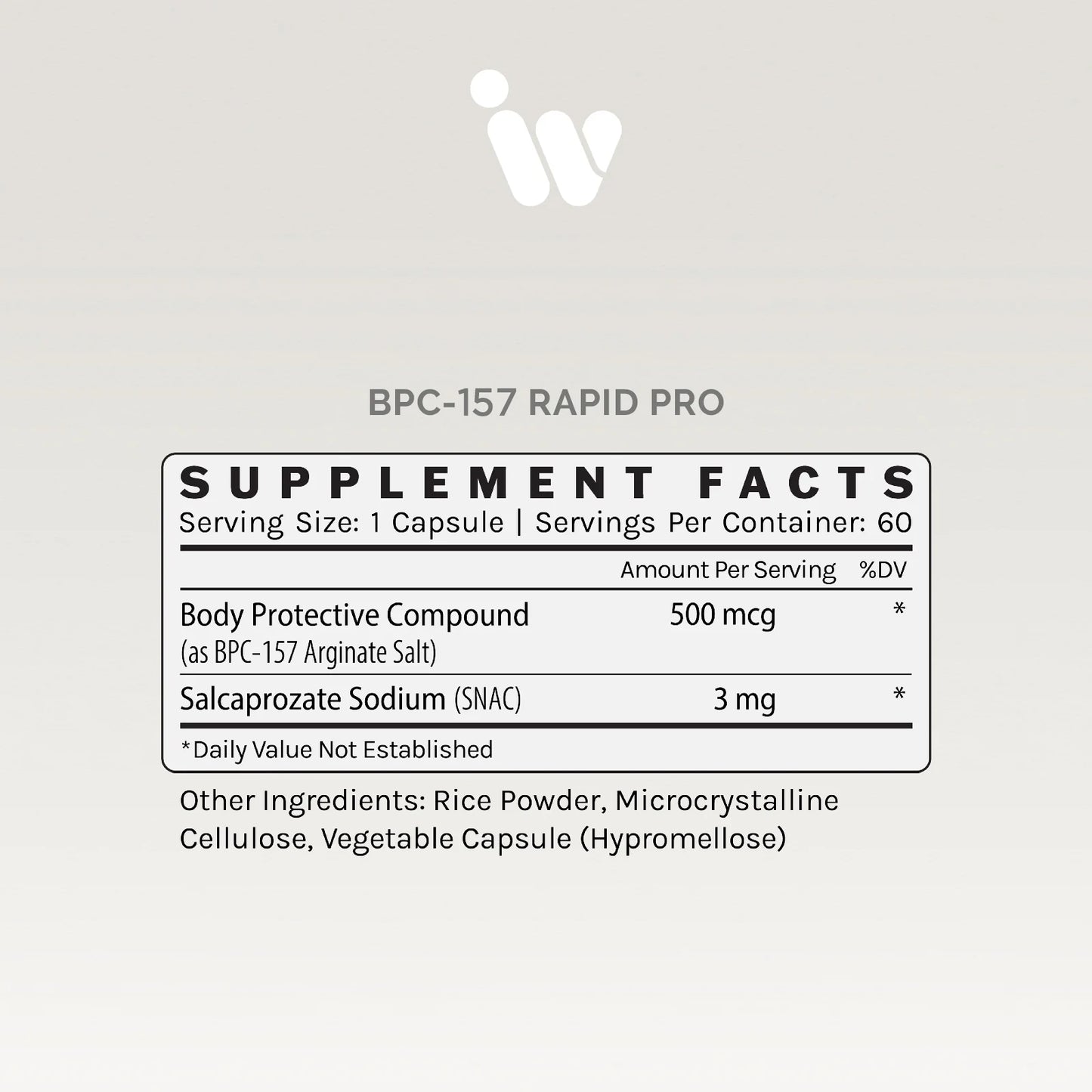 BPC-157 RAPID PRO - 500MCG | InfiniWell