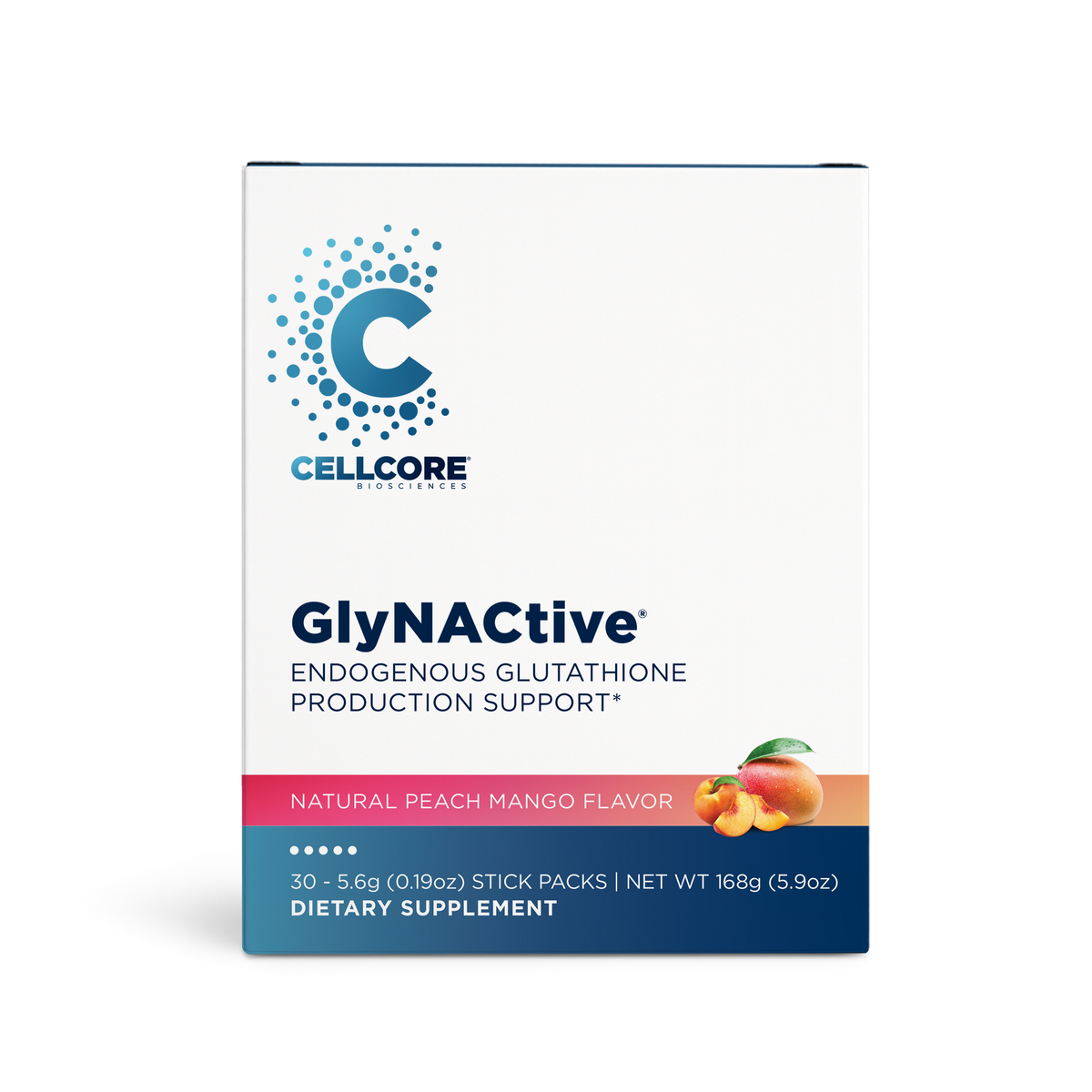 CellCore GlyNACtive — 30 Stick Packs product packaging