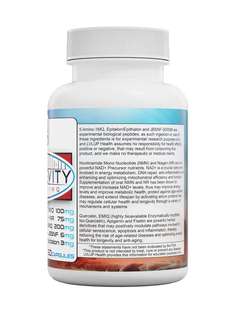 Longevity 5-Amino 1MQ+ NMN + NR | LVLUP Health