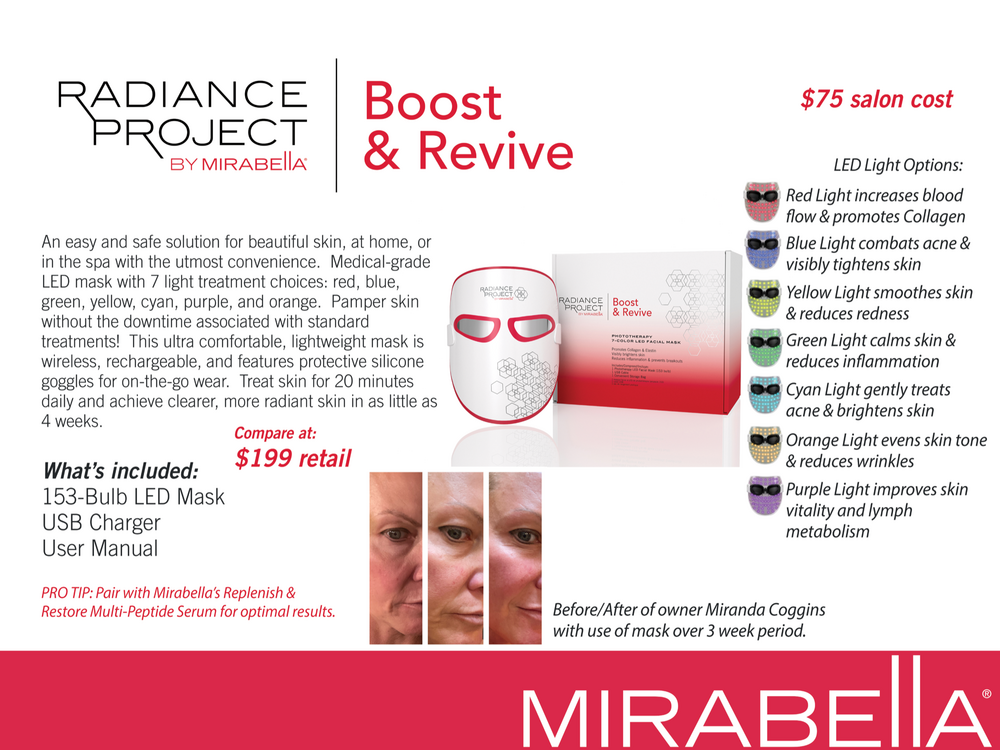 Phototherapy 7-Color LED Facial Mask with Near Infrared | Mirabella