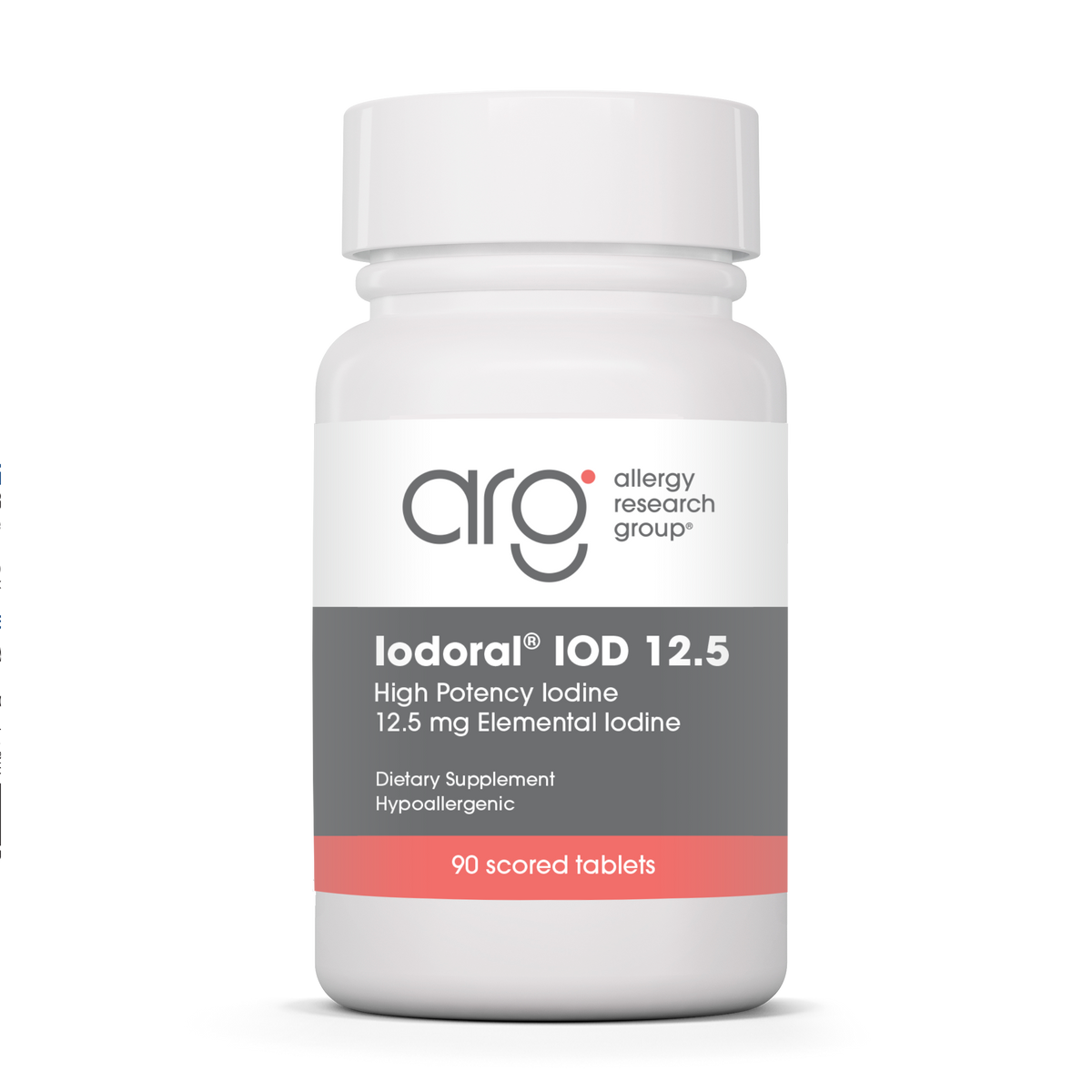 Allergy Research Group Iodoral 12.5 mg High Potency Iodine (Optimox Iodoral 12.5 mg) product packaging