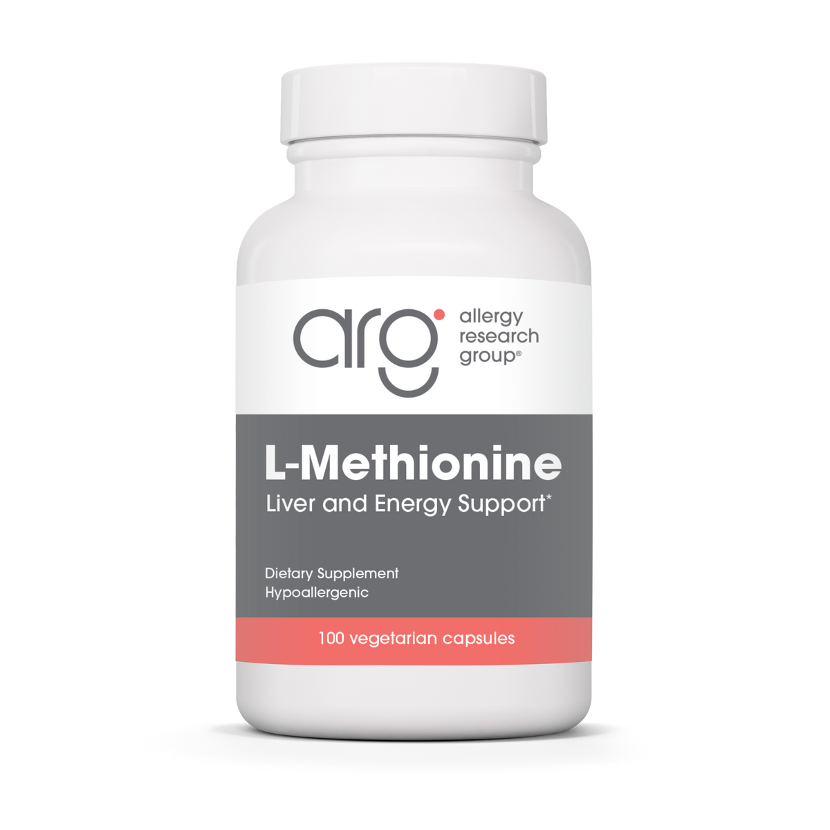 L-Methionine 500 mg — Allergy Research Group product packaging