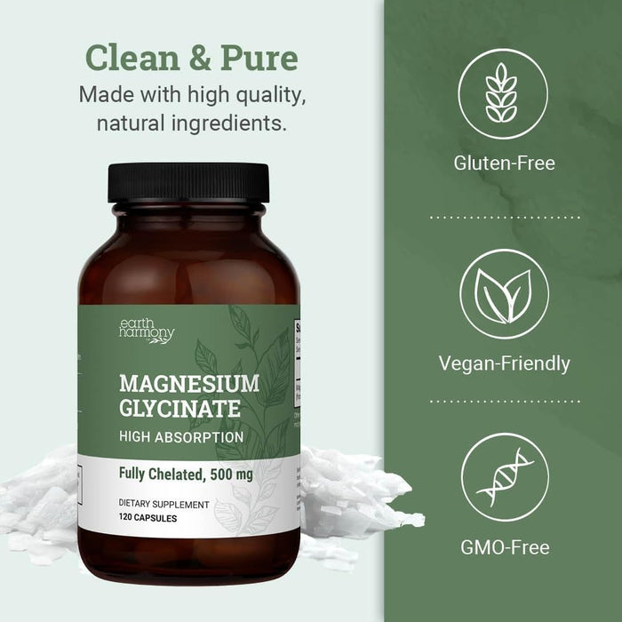 Earth Harmony Magnesium Glycinate – Sleep & Calm Support