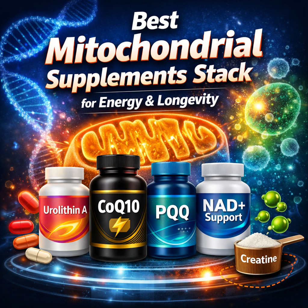 Best Mitochondrial Supplements Stack for Energy, Recovery, and Healthy Aging