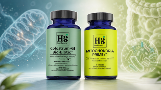 Best Supplements for Mitochondrial and Gut Health: Healthgevity’s New Mitochondria Prime+ and Colostrum-GI Bio-Biotic