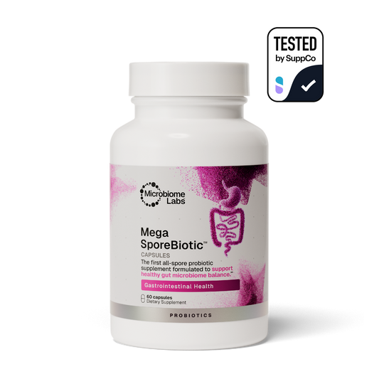 Microbiome Labs MegaSporeBiotic product packaging