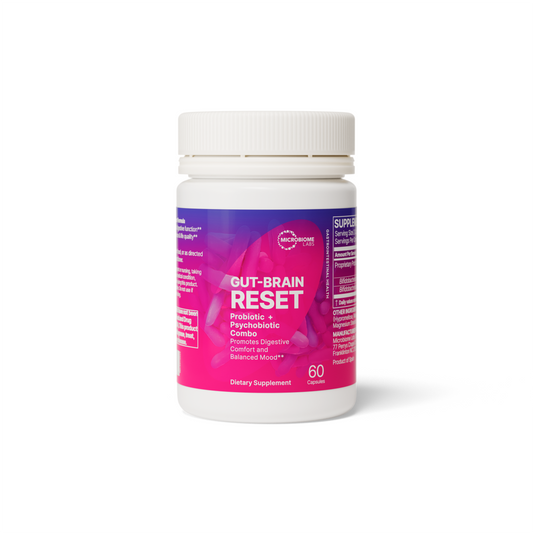 Microbiome Labs Gut-Brain Reset (formerly Zenbiome Dual) — 60 capsules product packaging