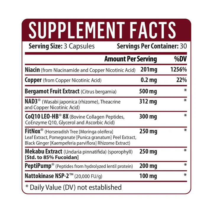 Cardio NAD+ with NAD3 | Healthgevity