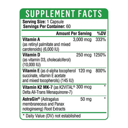 HealthGevity Protect+ 10 — Supplement Facts panel