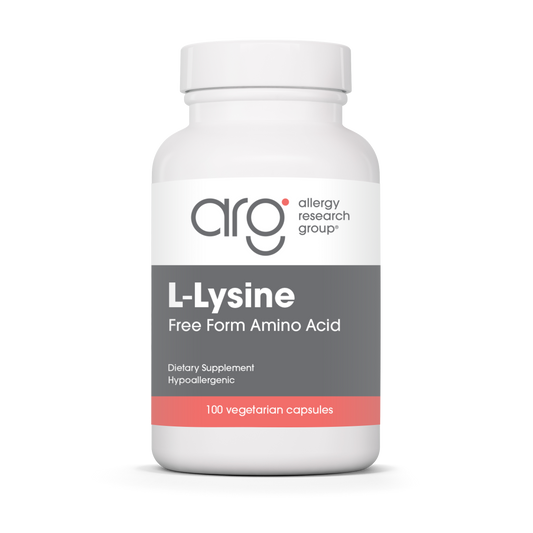 L-Lysine 500 mg — Allergy Research Group product packaging