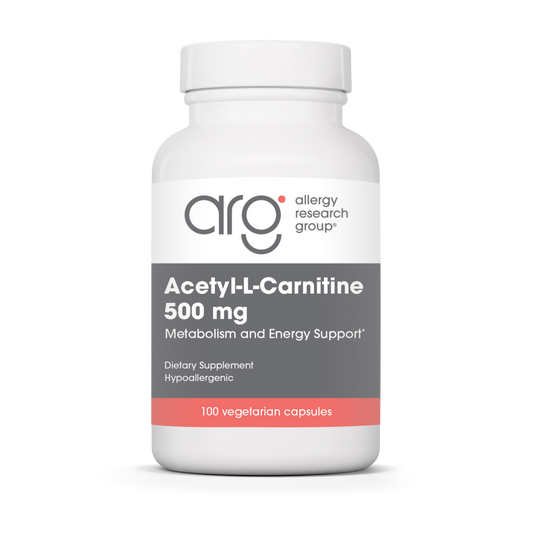 Acetyl-L-Carnitine 500 mg — Allergy Research Group product packaging