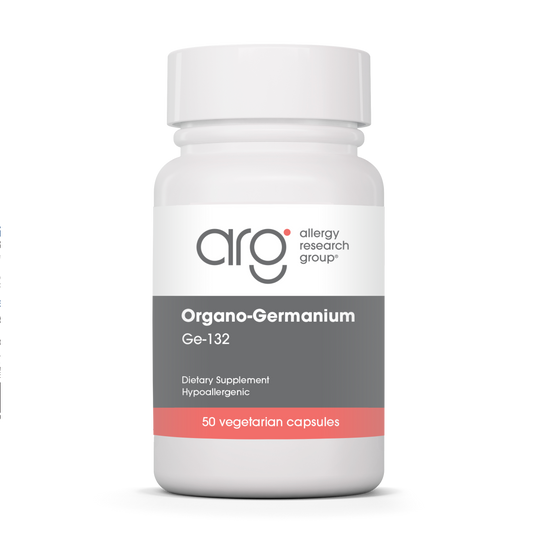Organo-Germanium Ge-132 Sesquioxide — Allergy Research Group product packaging
