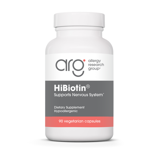HiBiotin® — Allergy Research Group product packaging