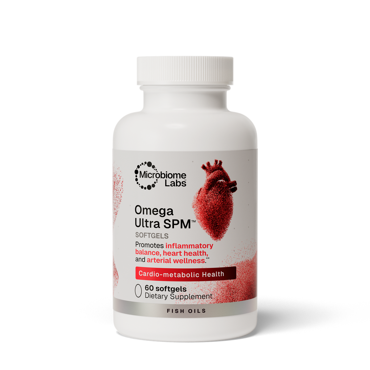 Microbiome Labs Omega Ultra SPM (formerly Mega Marine) — 60 softgels product packaging