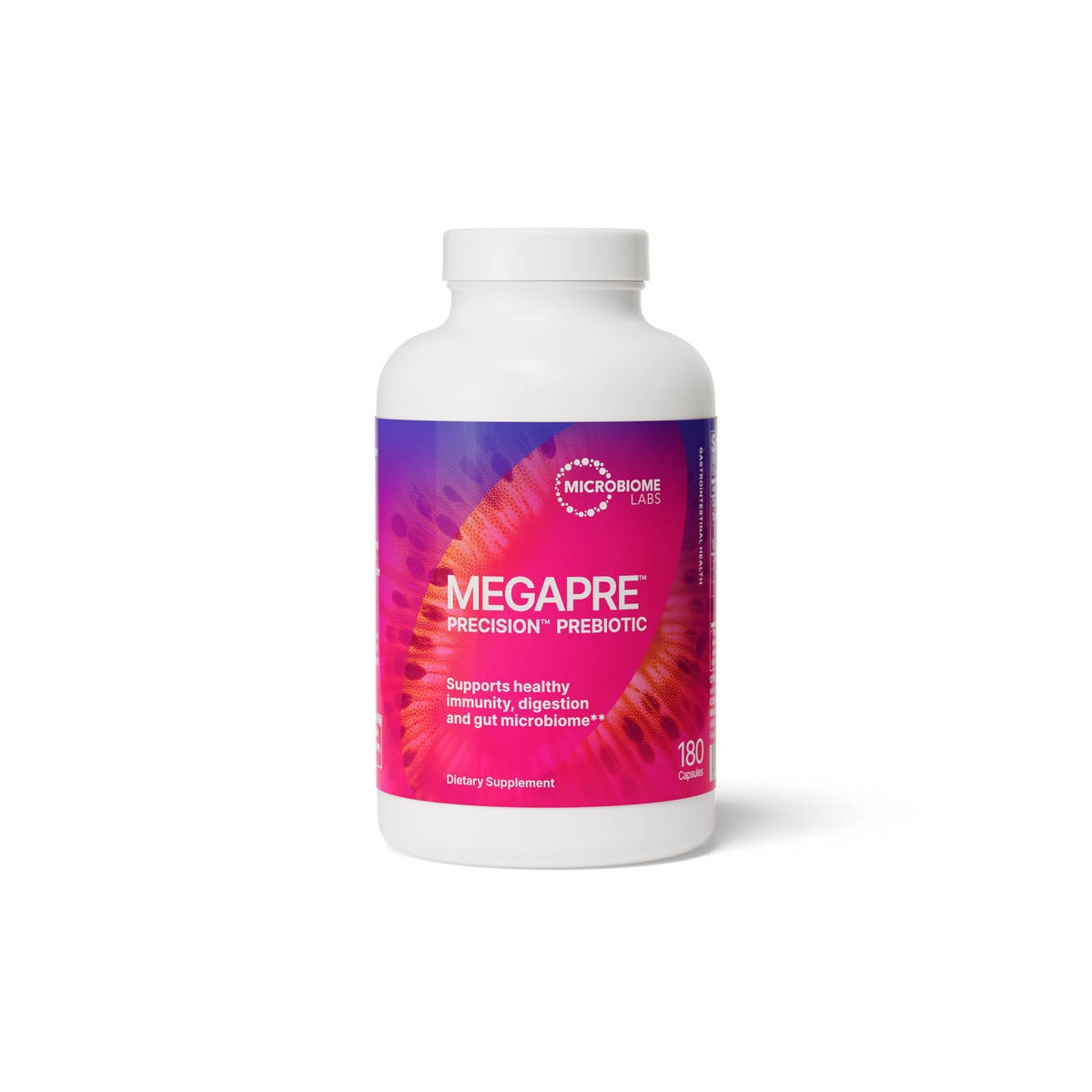 Microbiome Labs MegaPre — 180 capsules product packaging