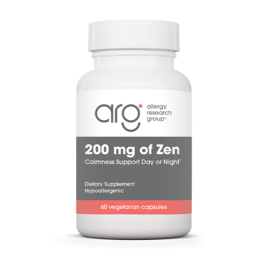 Allergy Research Group 200 mg of Zen Stress Support product packaging