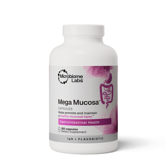 Microbiome Labs MegaMucosa Capsules — 180 capsules product packaging