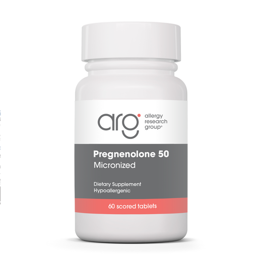 Pregnenolone 50 mg — Allergy Research Group product packaging