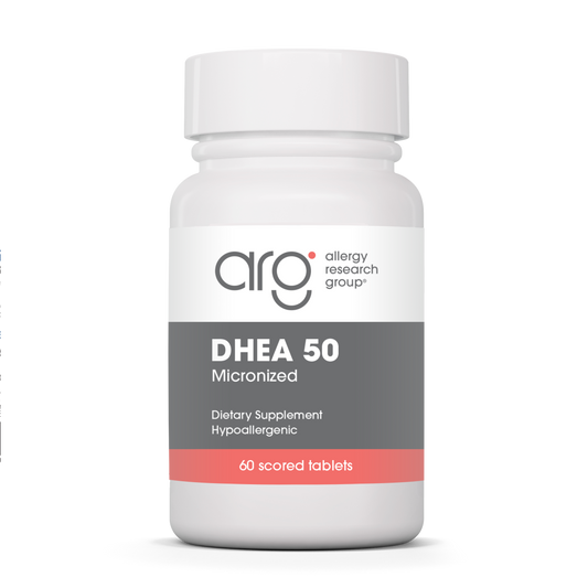 DHEA 50 mg — Allergy Research Group product packaging