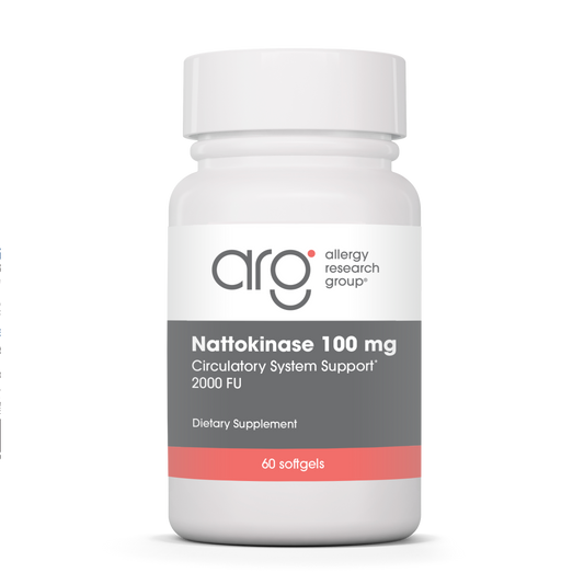 Allergy Research Group Nattokinase Circulatory Systemic Enzymes product packaging