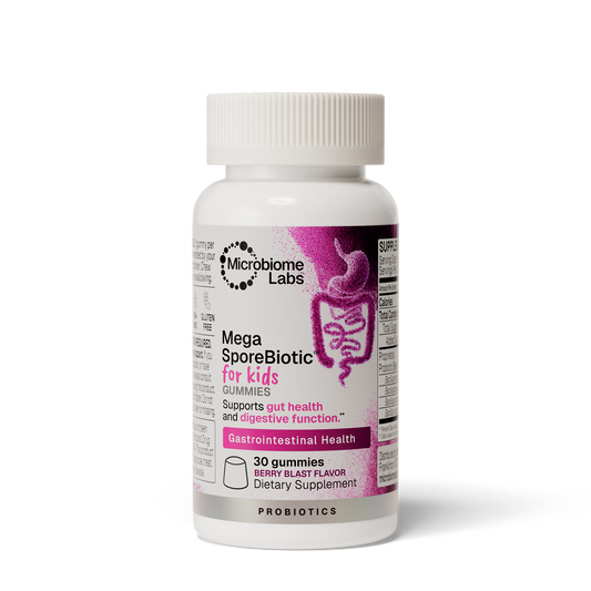 Microbiome Labs MegaSporeBiotic Gummies For Kids — 30 gummies product packaging