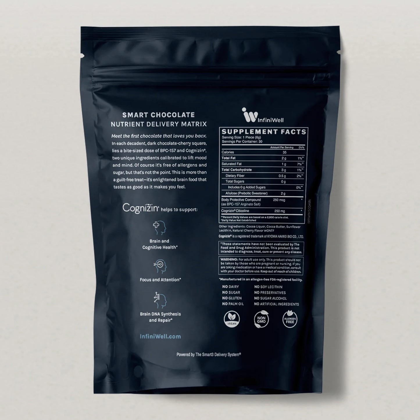BPC-157 Smart Chocolate  BPC-157 & Cognizin | HealthGevity