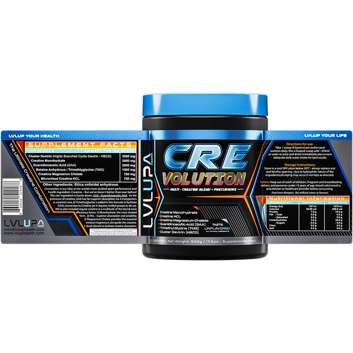 Crevolution Creatine + GAA | LVLUP Health