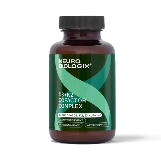 Neurobiologix Vitamin D3+K2 Cofactor Complex — 60 capsules product packaging