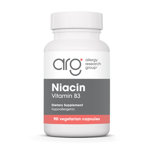 Niacin — Allergy Research Group product packaging