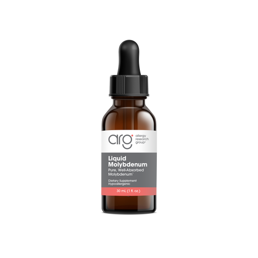 Liquid Molybdenum — Allergy Research Group product packaging