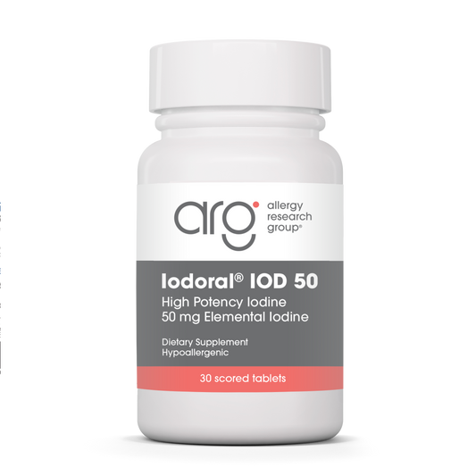 Allergy Research Group Iodoral 50 mg High Potency Iodine (Optimox Iodoral 50 mg) product packaging