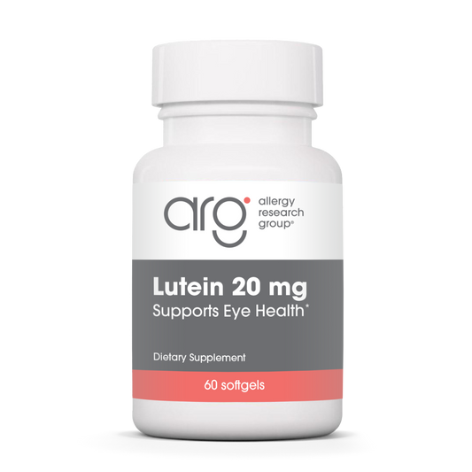 Lutein 20 mg — Allergy Research Group product packaging
