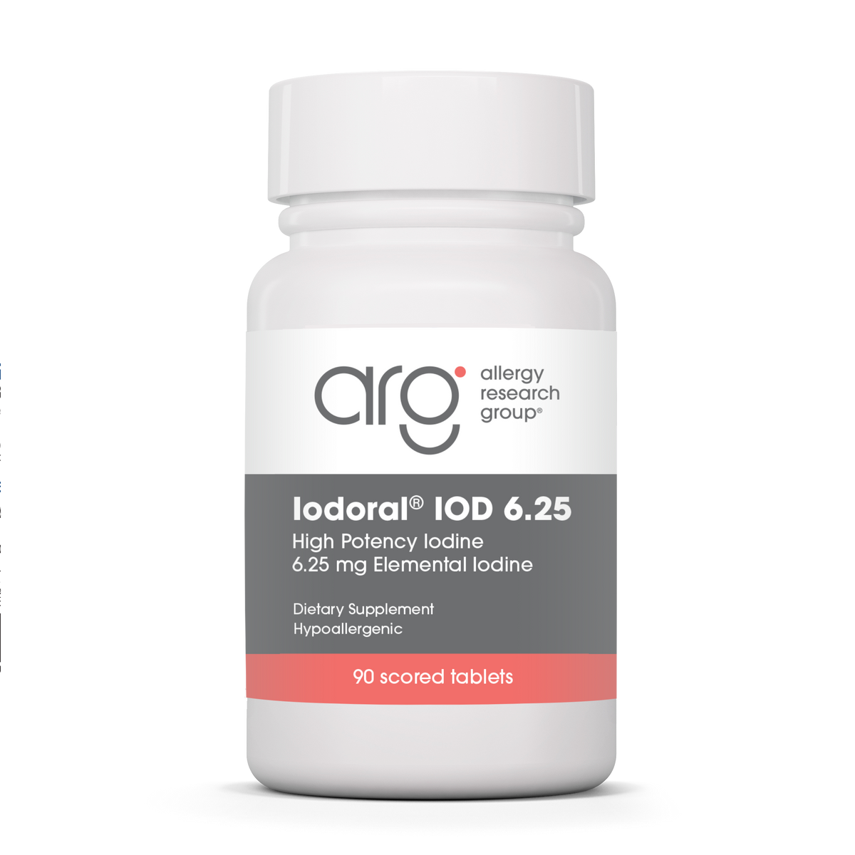 Optimox® Iodoral® 6.25 mg — Allergy Research Group product packaging