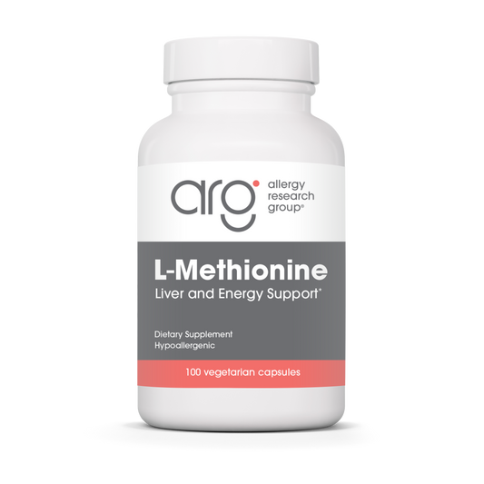 L-Methionine 500 mg — Allergy Research Group product packaging